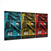 Buildings Glass Wall Art.